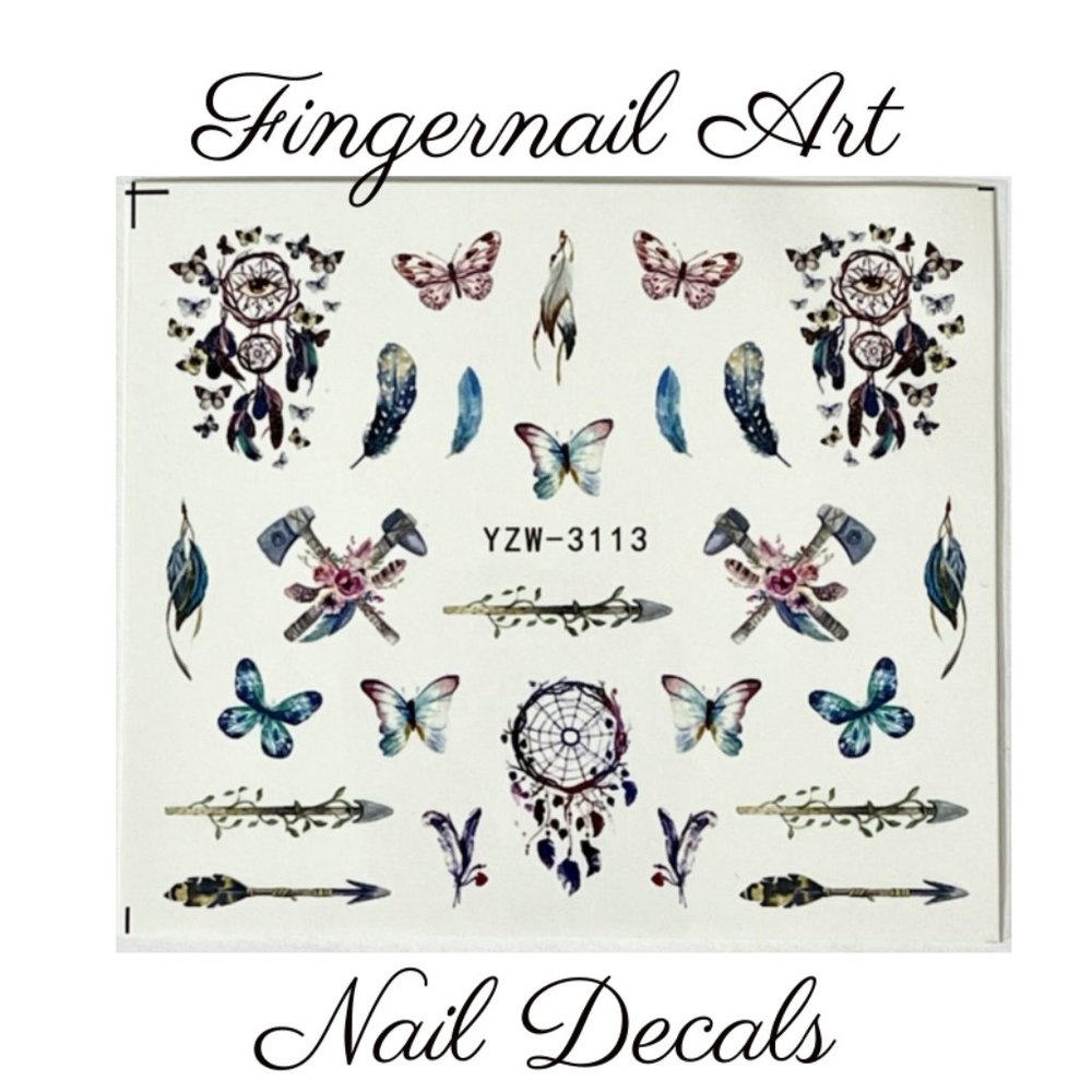 Fingernail Art Nail Decals Waterslide Transfer Stickers